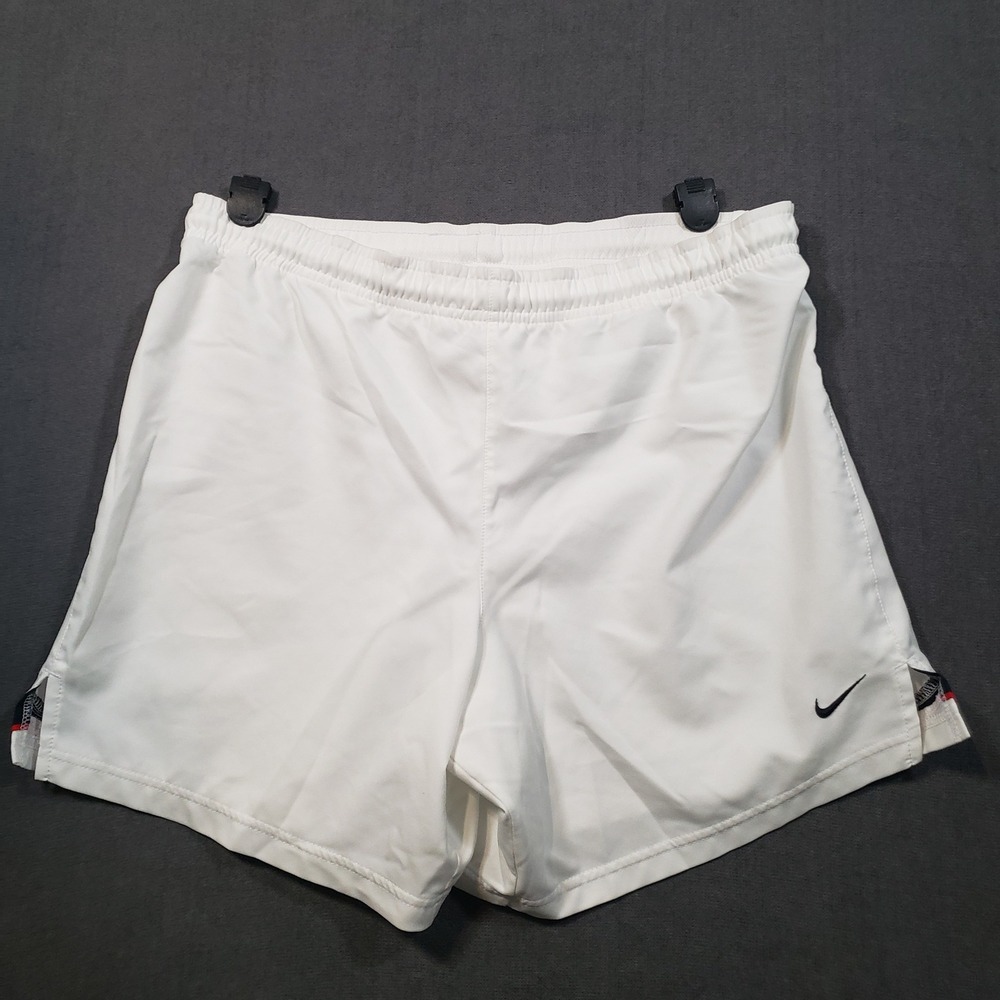 Nike Athletic Shorts Womens Small White FIT DRY 252527-100 Running Gym